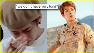 V Emotionally Cries & Confirms Jin's MILITARY ENLISTMENT DATE! RM Writes Long Goodbye Message