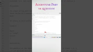 Can you solve ? ? ? Accenture Previous Year coding questions & answers || 2023 | Tekno UF #shorts