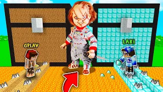 SKRZYNIA NOOB I PRO LALECZKI CHUCKY vs GPLAY I LAKI W MINECRAFT?!