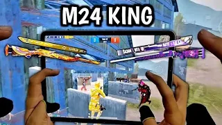 M24 KING VS UPGRADABLE PLAYER | 1 VS 1 CHALLENGE | IPAD PRO 90 FPS PUBG 4-FINGERS CLAW HANDCAM