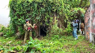 Terrifying 150-year-old abandoned house revealed as I clean up the weeds | SHOCK TRANSFORMATION