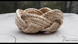 Simple rope bowl or basket