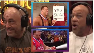 Joe Rogan - Kurt Angle - The Rock, John Cena & Peak WWE - Writing Storylines - Funny stunts in WWE