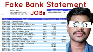 How to make fake Bank Statement for job,First How Bank details will impact Background Verification