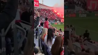 06.05.2023 Israel🇮🇱 ultras Hapoel. 2 tifo in the beginning of the game and 1 tifo in the second half