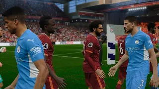 PES 2021 - Liverpool vs Manchester City | Premier League EPL | eFootball PES 2022 Mod | Gameplay PC