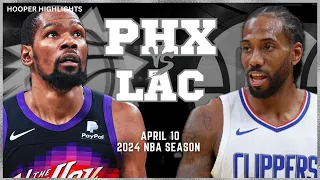Phoenix Suns vs LA Clippers Full Game Highlights | Apr 10 | 2024 NBA Season