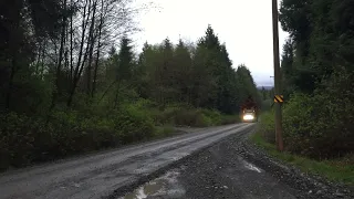 loaded logging truck - Vancouver Island