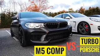 2019 BMW M5 Competition vs Mod2Fame Porsche Panamera Turbo