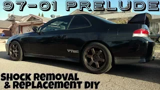 How to Replace Shocks & Springs 97-01 Honda Prelude (Lowering Spring Install)