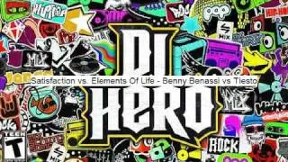 DJ Hero Soundtrack with Download Link  : Satisfaction vs Elements of Life - Tiesto vs Benny Benassi