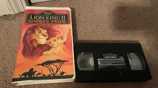 Opening to The Lion King II: Simba’s Pride 1998 VHS