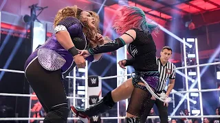 Asuka brutalizing Nia Jax