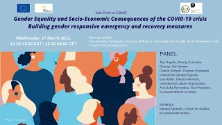 Gender Equality and Socio-Economic Consequences of the COVID-19 crisis