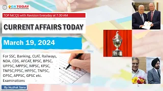 March 19,  2024 Current Affairs in English by GKToday
