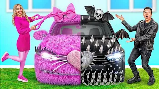 Pink Car vs Black Car Challenge | Funny Moments by TeenDO Challenge