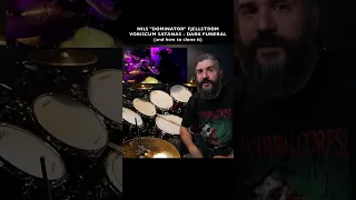 INSANE BLACK METAL DRUMMING - NILS DOMINATOR FJELLSTRÖM - VOBISCUM SATANAS- DARK FUNERAL