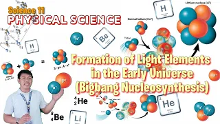 FORMATION OF LIGHT ELEMENTS | BIG BANG NUCLEOSYNTHESIS | SCIENCE 11 - PHYSICAL SCIENCE