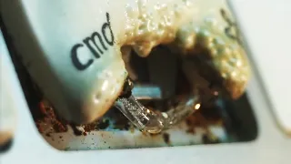 Melting a Computer Keyboard