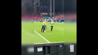 Russian fan storming the pitch after Denmark v Russia 21/06/2021 #Euro2020