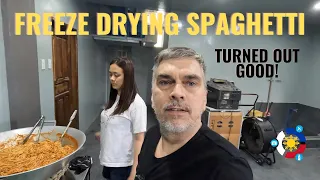 Freeze Drying Pasta - Italian Herb and Meat spaghetti