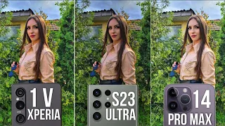 Sony Xperia 1 V vs Samsung Galaxy S23 Ultra vs iPhone 14 Pro Max Camera Test