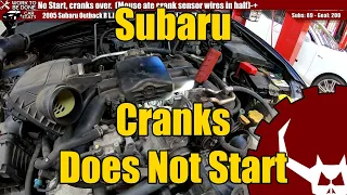 How to Diagnose and Repair Subaru Crank but No Start. Learn Here to DIY