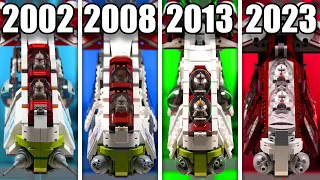 LEGO Star Wars REPUBLIC GUNSHIP Comparison! (7163, 7676, 75021, 75354 | 2002, 2008, 2013, 2023)