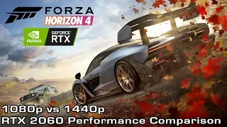 Forza Horizon 4 - 1080p vs 1440p - RTX 2060 Performance Comparison (Extreme Settings)