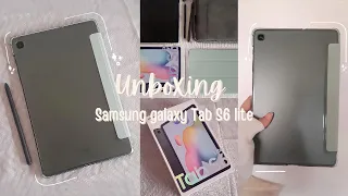 Unboxing Samsung galaxy tab S6 lite 🌸 + accessories 🍓🍃 #unboxingsamsungtabs6lite #samsungs6lite