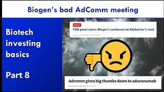 Intro to FDA Advisory Committee meetings: aducanumab's AdComm