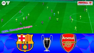 Barcelona vs Arsenal - UEFA Champions League 2024 Final | Full Match All Goals | EA FC 24 Gameplay