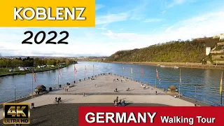 🇩🇪 KOBLENZ, Germany - 4K UHD 60fps - Walking Tour 2022