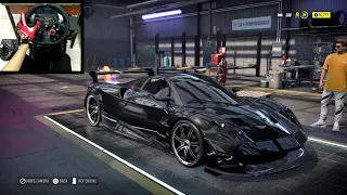 NFS HEAT | Pagani Huayra BC [ MODIFIED ] - LOGITECH G29 gameplay