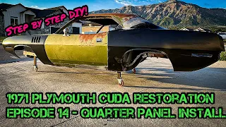 1971 Plymouth Cuda Restoration - Episode 14 - Quarter Panel Install