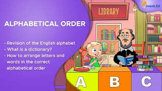 Kids Early Learning | Grade 1 | English | Alphabetical Order | Using a dictionary