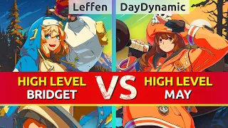 GGST ▰ Leffen (Bridget) vs DayDynamic (May). High Level Gameplay