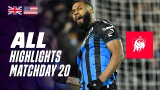 ALL HIGHLIGHTS MATCHDAY 20 👀⚽ Jupiler Pro League 23-24