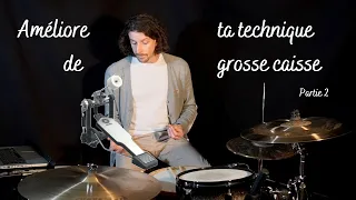 Améliore ta technique de grosse caisse 2/2 - Gestuelle/Double-coups/Exercices - Cours de batterie