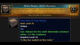 How To Get The Many Boxes, Many Rockses Achievement! (Rewards The Tiny Box of Tiny Rocks Toy!)