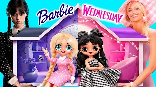 Wandinha & Barbie: Troca de Família! 30 DIYs LOL OMG