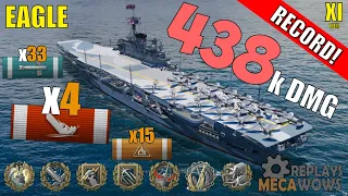 DAMAGE RECORD! Eagle 4 Kills & 438k Damage | World of Warships Gameplay
