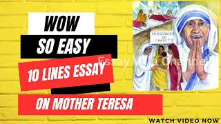 Mother Teresa | 10 Lines Essay on Mother Teresa in English || Easy, Best and Simple 10 Lines essay