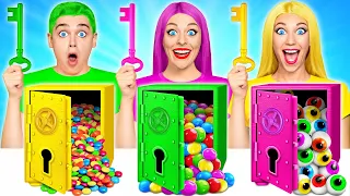 Solve the Mystery Challenge of 1000 Keys | Funny Moments by Multi DO Food Challenge