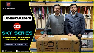 Unboxing of SS SKY Series of English Willow cricket bats | Starting From 11000 @cricketershop282