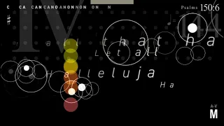 Structure of "Tehillim" by Steve Reich (visualization)