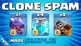 ULTIMATE CLONE SPELL ARMY!!! TH14 Attack Strategy | Clash of Clans