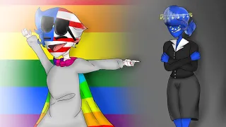 🇪🇺🏳️‍🌈Europe is gay 🏳️‍🌈🇪🇺💛❤Complete Map ❤💛 [Countryhumans]