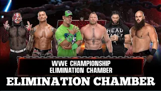 ELIMINATION CHAMBER | JOHN CENA + ROMAN REIGNS + LESNAR + STROWMAN + RANDY ORTON + JEFF HARDY | WWE