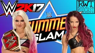 WWE Summerslam 2017: Alexa Bliss vs Sasha Banks! (WWE 2K17 Simulation Ft. Emir from RWT)